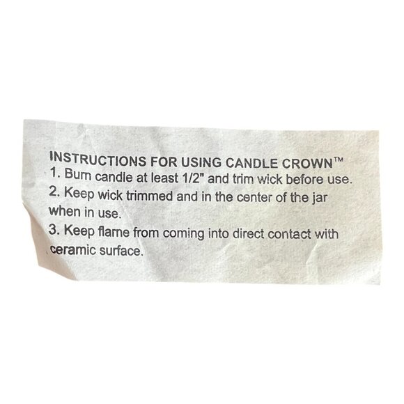 Candle Crown Decorative Ceramic Lids Set Of 2 With Hand-Painted Floral Designs - Picture 7 of 7